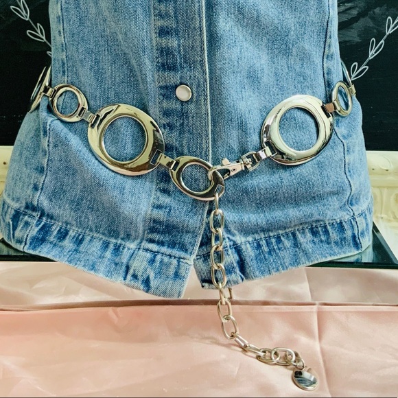 Silver Circle Chain Belt main image 6